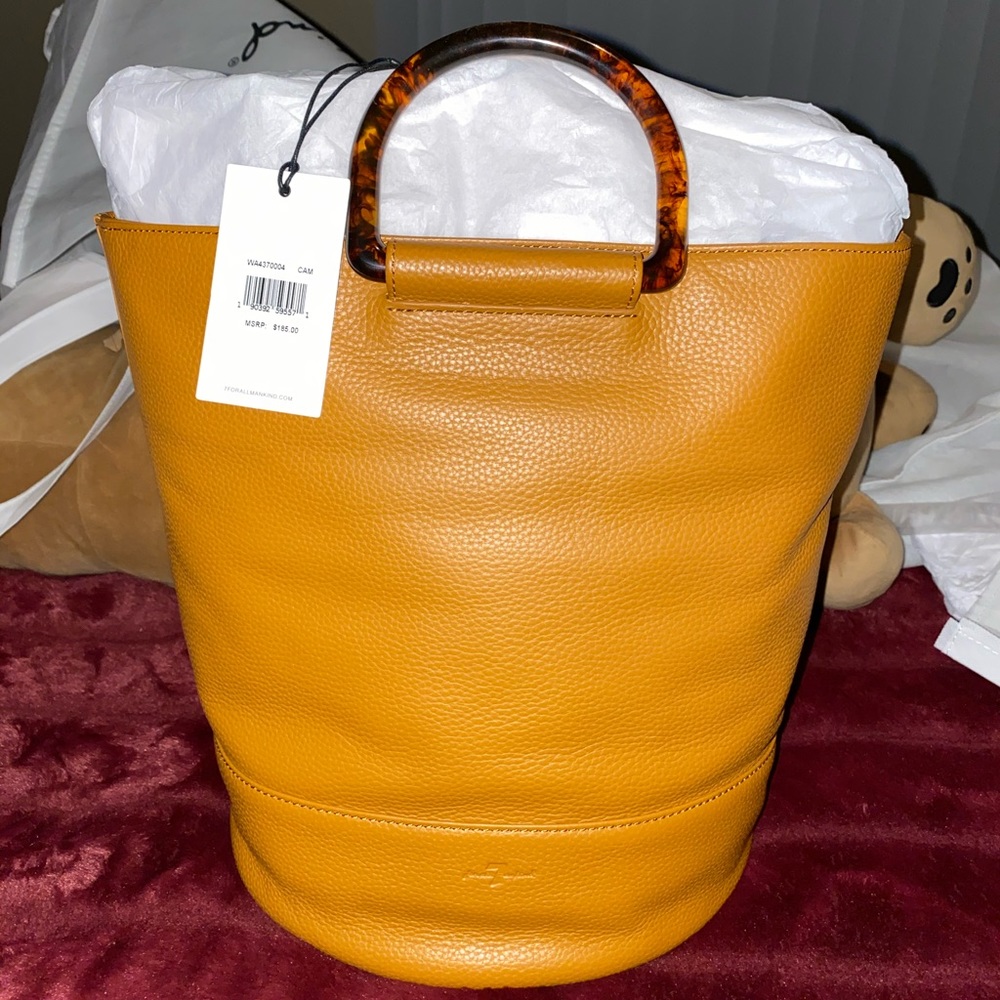 7For All Mankind Leather Tote